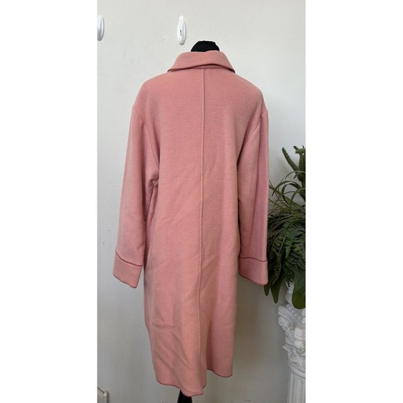 Harve Benard Women’s Wool Blend Tunic Long Pink Coat Size 14 - Picture 7 of 8
